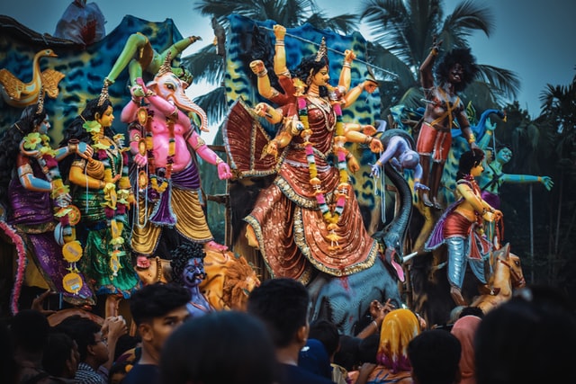 Durga Puja celebration in West Bengal