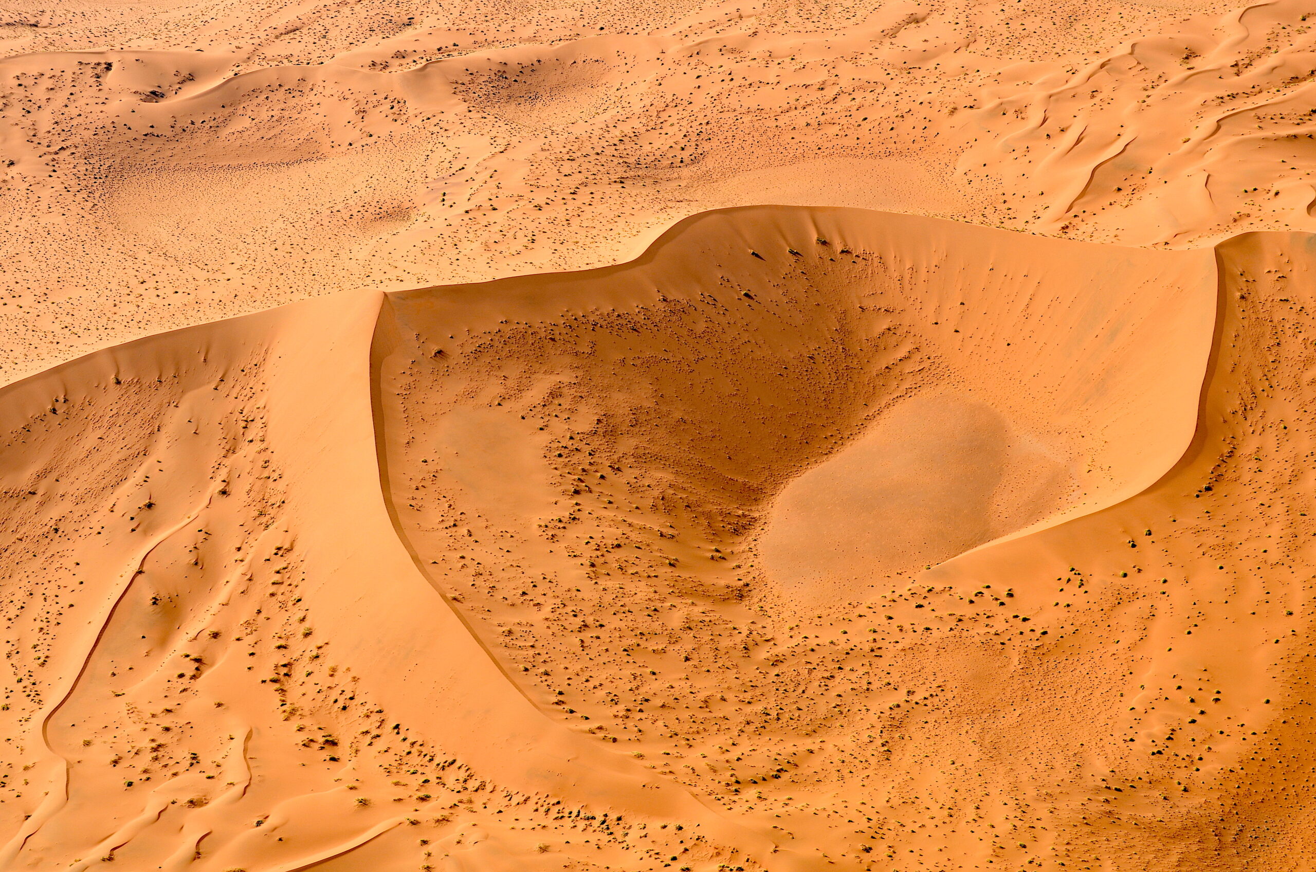 Sand dunes in the Sossusvlei region of Namibia